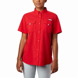 Columbia PFG Bahama™ Shortärmad Skjorta Dam LjusRöda (QPWYD2183)